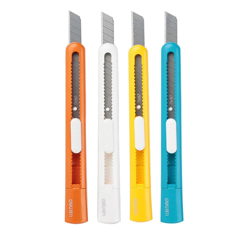Deli Taschenmesser, Schreibwaren, Kunsthandwerk, Boxschneider, Allzweckmesser, 9 mm, Studenten, Schneiden von Papier, Brieföffner, Schule, Heimbedarf