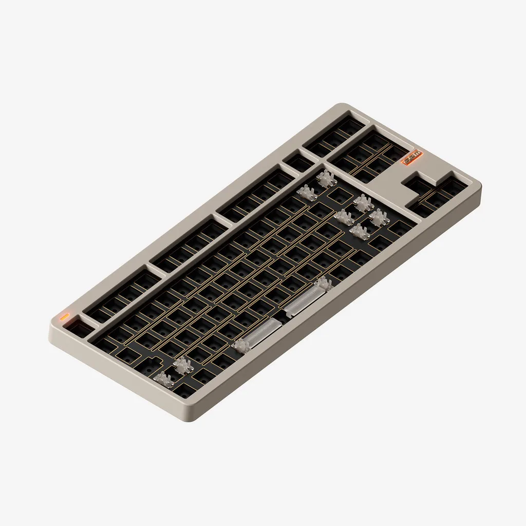 NuPhy-Kit de clavier mécanique en aluminium personnalisé Gem80, capuchons de touches, Leic-Mode, échangeable à chaud, sans interrupteurs