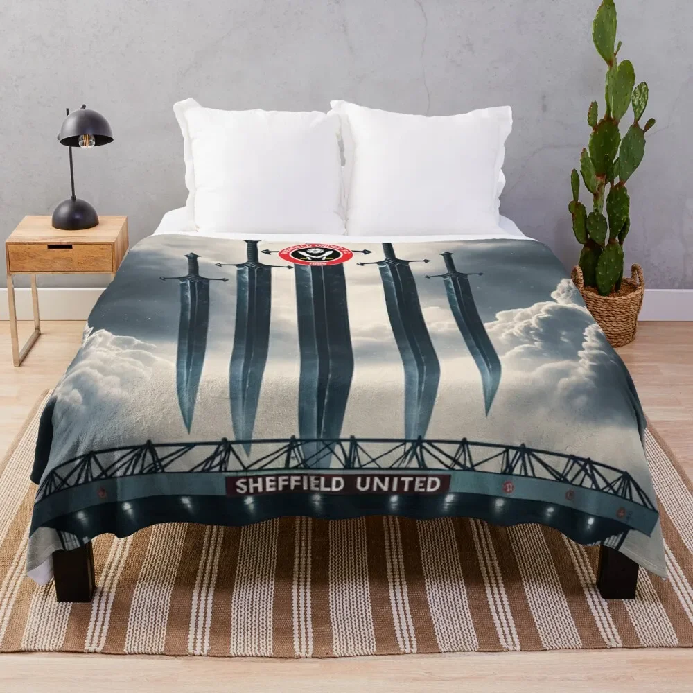

Sheff United blades bedding Throw Blanket Easy Care Comfortable Blanket for Couch