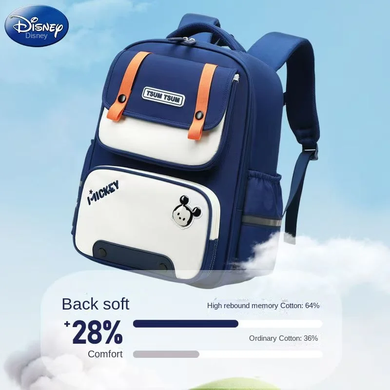Disney New School Bag For Boy Girl Grade 1-4 Primary Student Shoulder Orthopedic Backpack Large Capacity Water Proof Mochilas