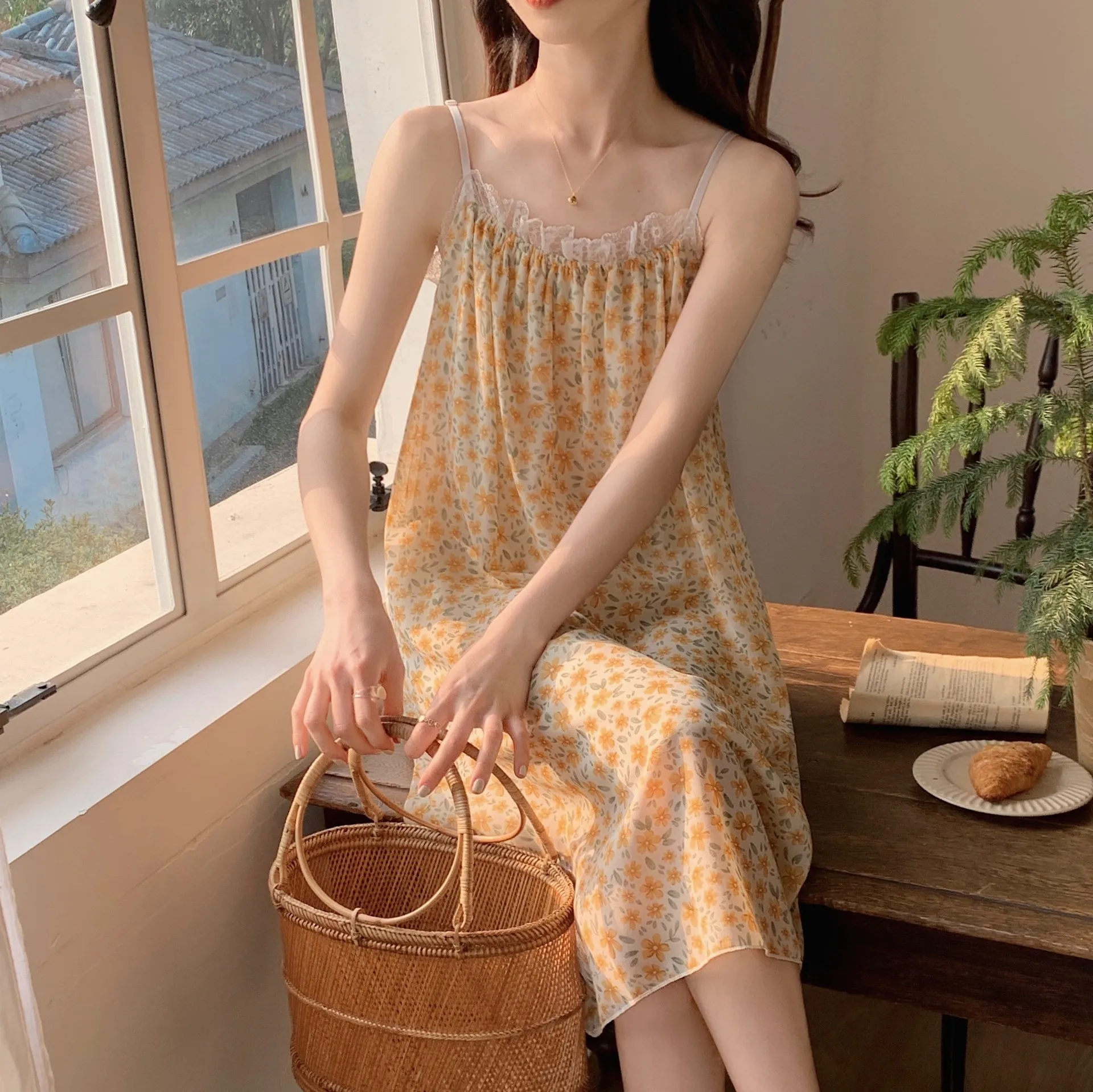 

Pajamas Dresses Women's Clothing Family Clothing Revoked Summer New Lace Sexy Comfortable Casual