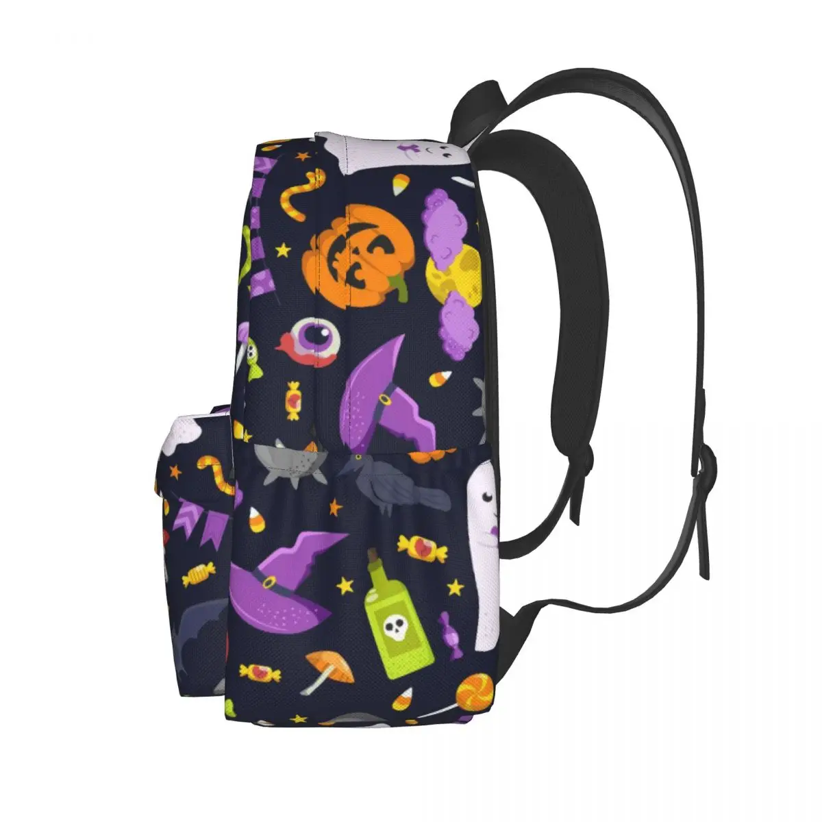 Halloween Pattern Large Capacity Student Schoolbag Casual Fashion Backpack Rucksack Travel Bag For Girls Boys Teens