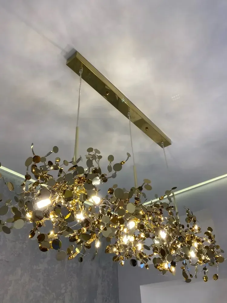 Modern Stainless Steel Pendant Lights LED Luminaire Suspended Dining Room Restaurant Living Loft Light Fixture