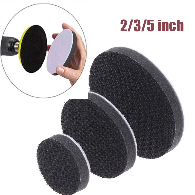 

5Pcs 2/3/5 Inch Soft Density Sponge Sanding Pads Interface Pad Polishing Cushion Buffer Backing Pad For Power Tools Accessories