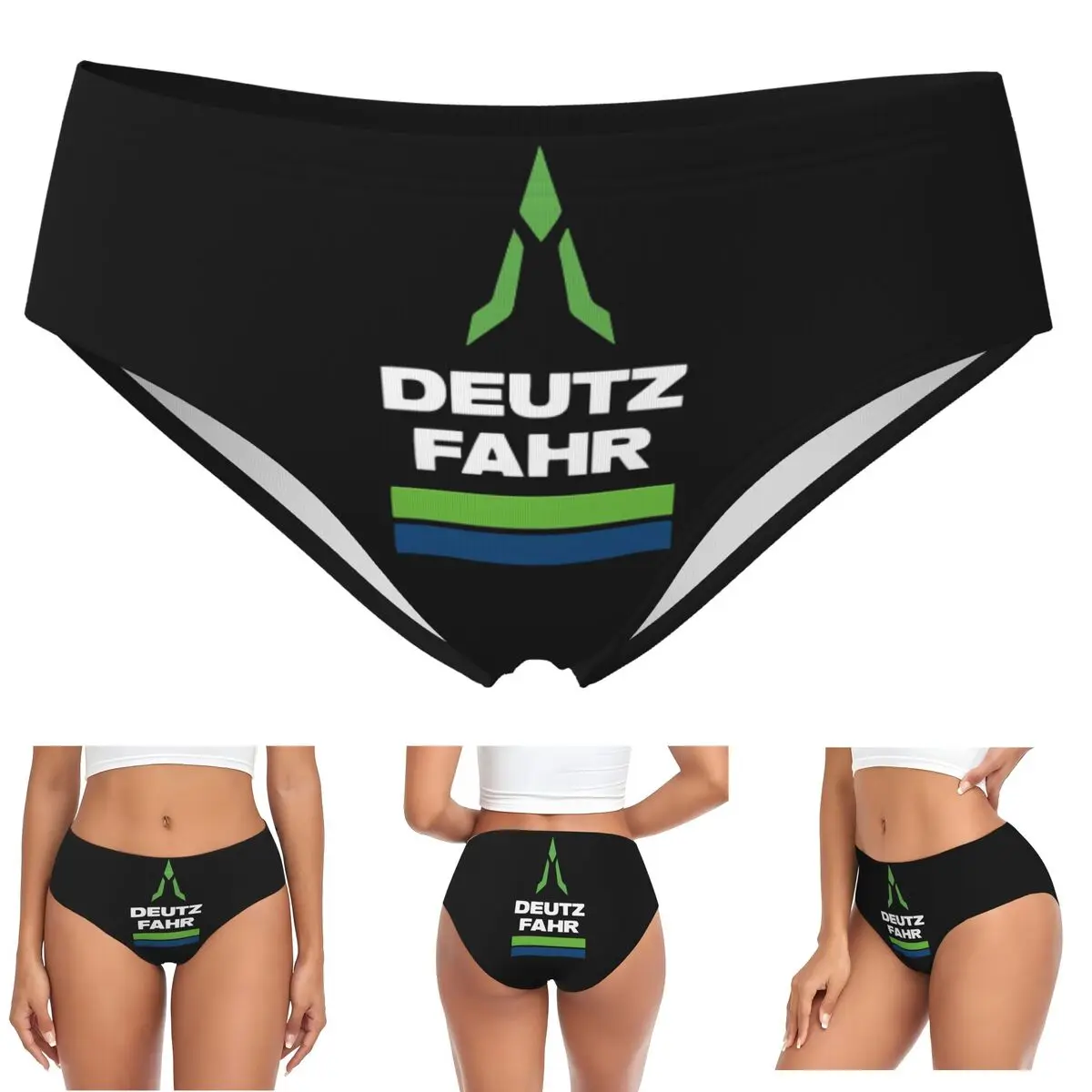 Best Seller Deutz Fahr Logo Merchandise Essential Panties Briefs Women's Comfort Briefs Underwear Breathable Female Underpants
