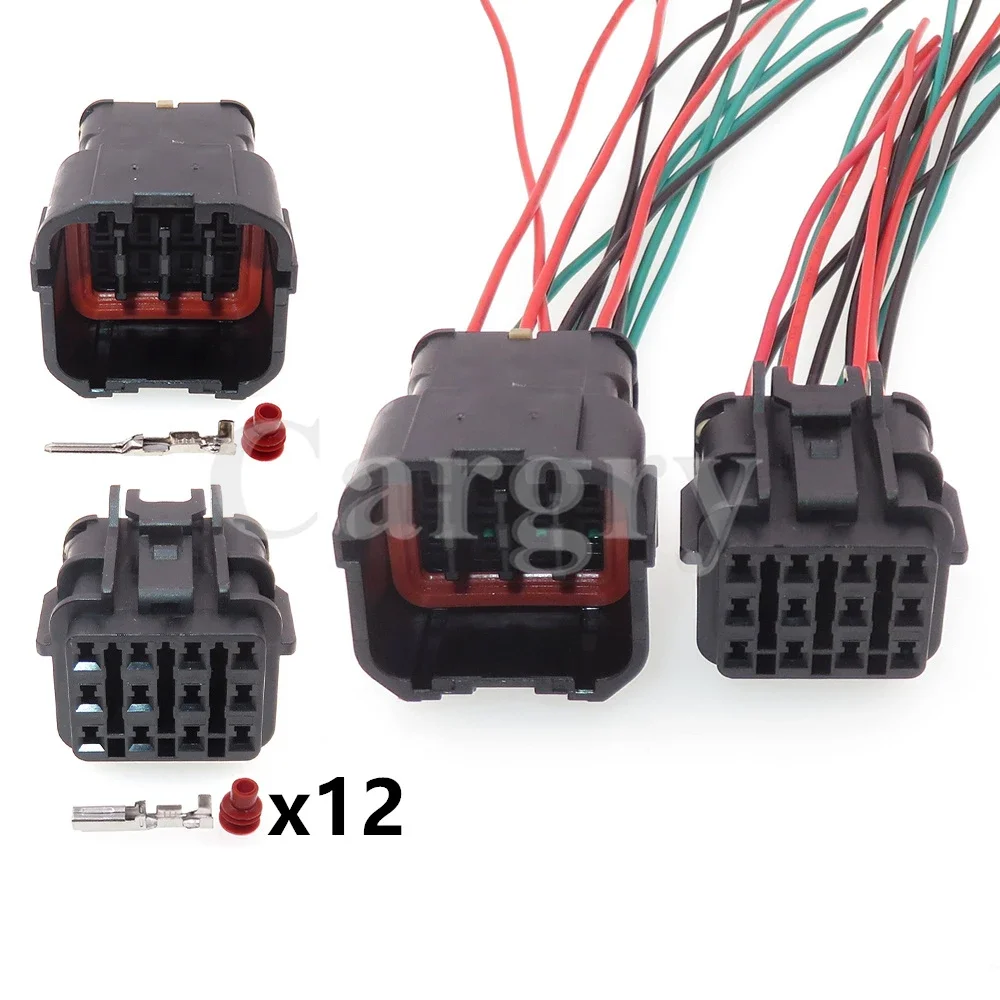 1 Set 12P 7123-7923-30 MG640348 MG610346-5 AC Assembly Excavator Throttle Motor Electric Wiring Waterproof Socket