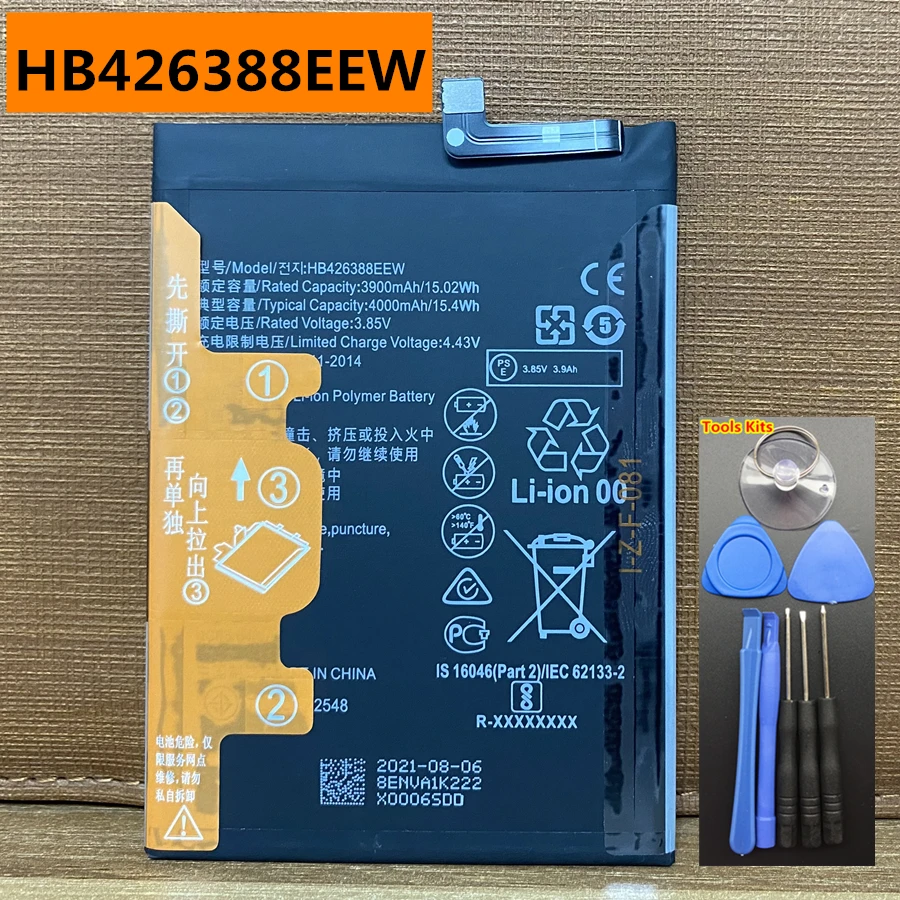 

Original HB426388EEW 4000mAh Battery for Huawei Glory Honor 30 Lite / Youth / Enjoy 20 Pro / Enjoy Z MXW-AN00 MXW-TN00 Phone