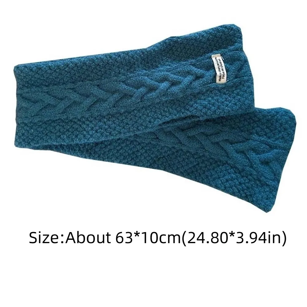 Fashion Elastic Children Knitted Scarf Solid Color Trendy Kids Woven Neckerchief Korean Style Soft Winter Cross Muffler Warmer