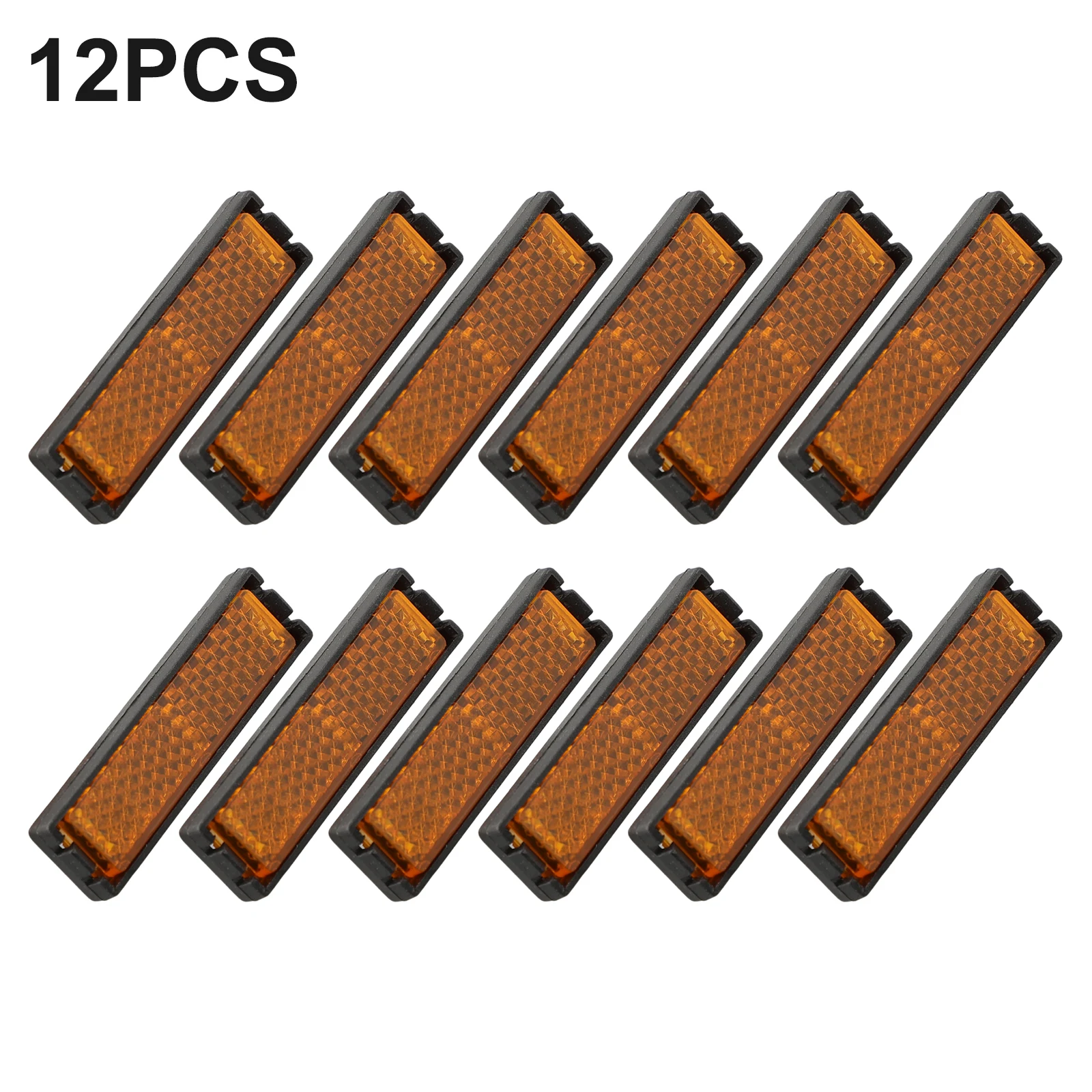 

12PCS Bicycle Pedal Reflector Safety Night Cycling Reflective Bike Mount Vintage Clip Tube Reflector Bicycle Pedal Accessories