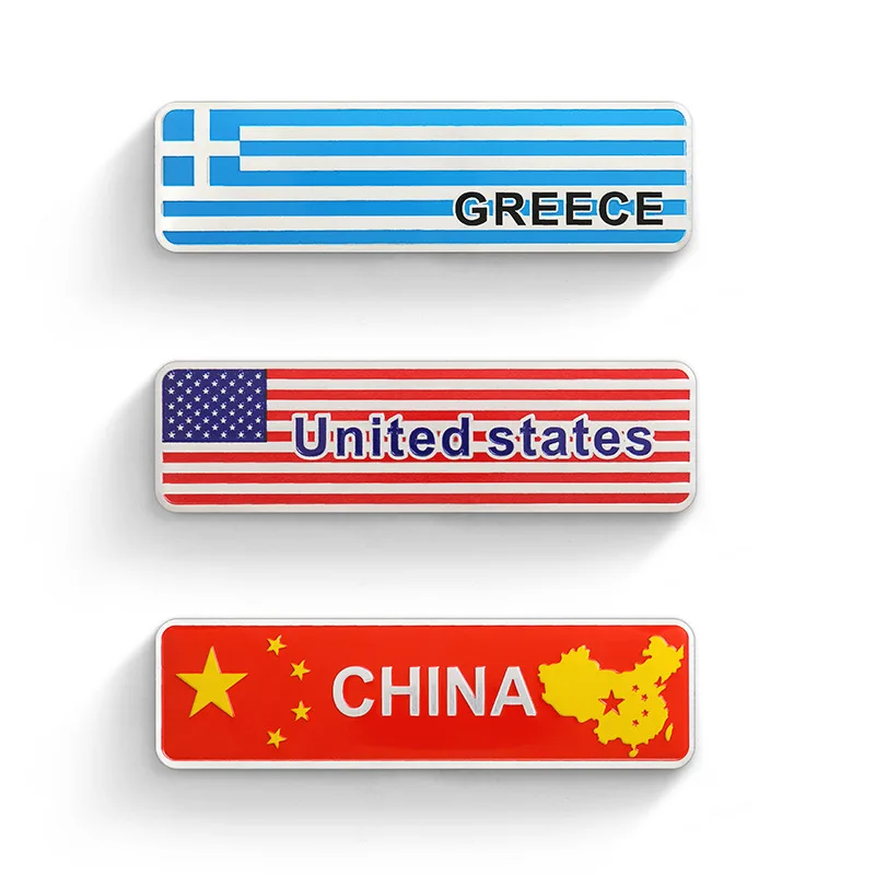 1 PCS 3D Metal ASIA Malaysia Vietnam CHINA UKRANIE TURKEY INDONESIA KOREA Flags Car Stickers Automobiles Motorcycles Accessories