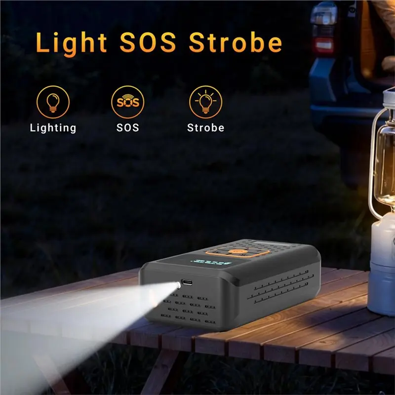Wireless Car Air Compressor Pump With Digital Display 4500Mah Battery Powered For Motorcycle And Bicycle Tyres