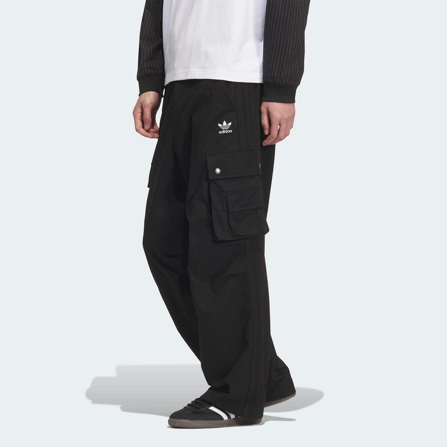 Adidas Authentic Trefoil Men's Loose Woven Multi-Pocket Sports Trousers KC2631