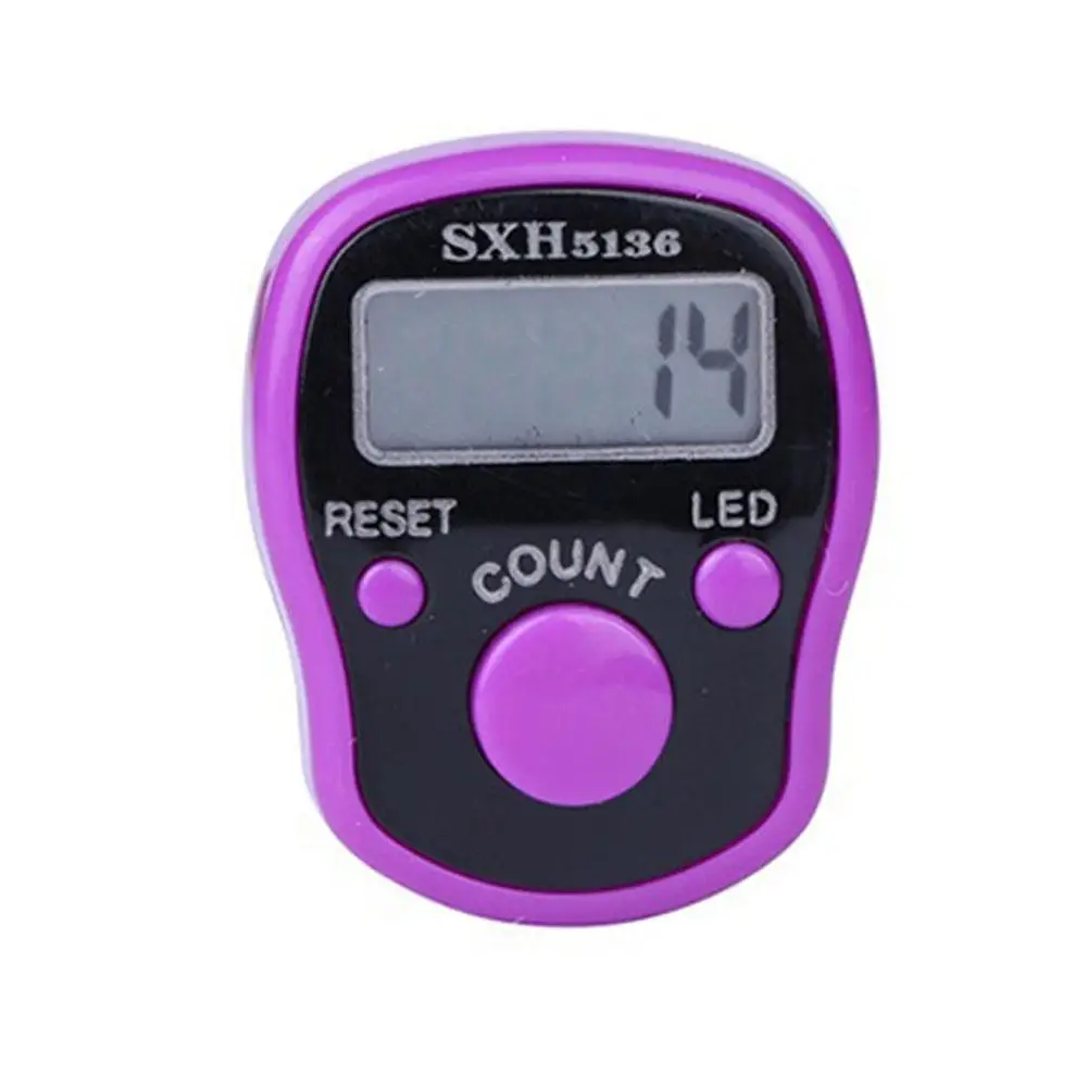 1PC Mini Finger Counter LCD Electric Digital Display with Ligh Electronic Tally Counter Clicker Counter Buddha Pray