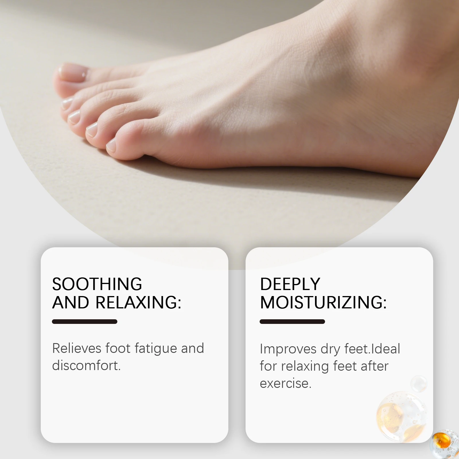 Urea Foot Care Roller Ball - Gentle Nourishing Care, Deep Hydrating & Intensive Softening, Refreshing Non-Greasy Formula