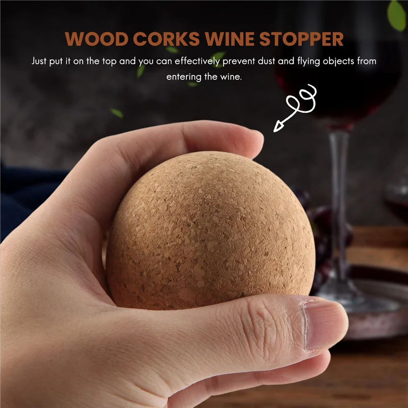 

X11AA деревянная пробка для бутылок, пробковая крышка для бутылки вина, пробки для пивных бутылок, шариковая деревянная пробка для шариков для графина для вина, графин, бутылка