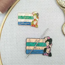Needle Keeper Magnet Needle Minder Magnetic Needle Finder Book One More Chapter Sewing Needles Holder Cross Stitch Embroidery