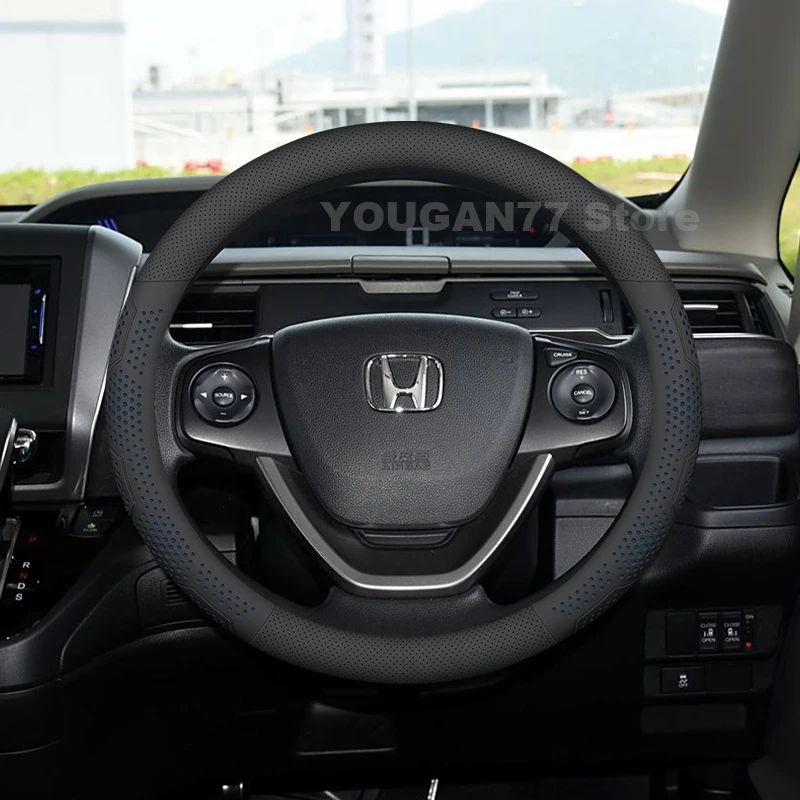 

Кожаный чехол на руль автомобиля для Honda Freed GB3 GB4 2008-2025, ультратонкий автомобильный руль Honda Freed, аксессуары 2024