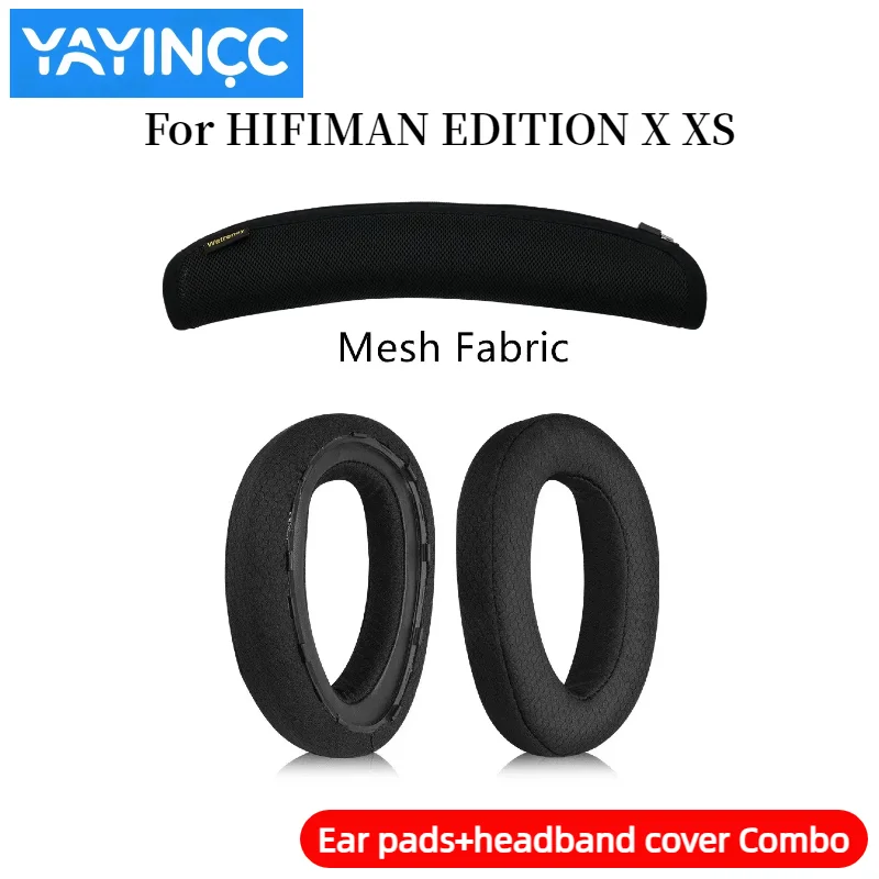 YAYINCC 交換用シープスキンイヤーパッド + ジッパーヘッドバンドカバーコンボ HIFIMAN EDITION X XS ANANDA HE1000SE ARYA ヘッドフォン用