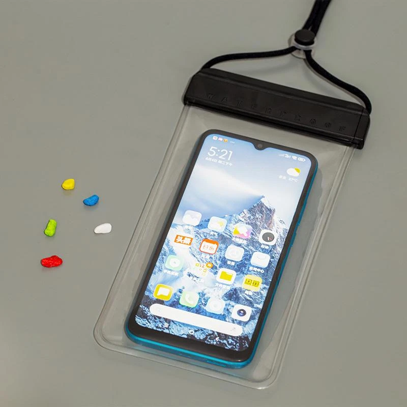 Universal Swimmer Phone Waterproof Pouch Case Transparent Crossbody Dry Bag for Water Sports Touch Sensitivity Practical