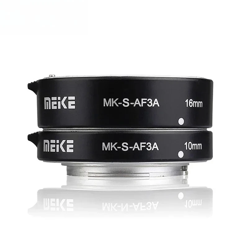 Meike-tubo De Extension De Enfoque Automatico Para Camara Son Y MacroMetal MK-S-AF3A10mm 16mm A6300 A6000 A7 A7SII NEX E-mount