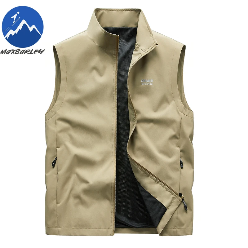 

Outdoor Fishing Vest Men Spring and Summer 2026 New Zipper Pocket Overalls Jacket Women Camping Photography Sleeveless Tool Coat