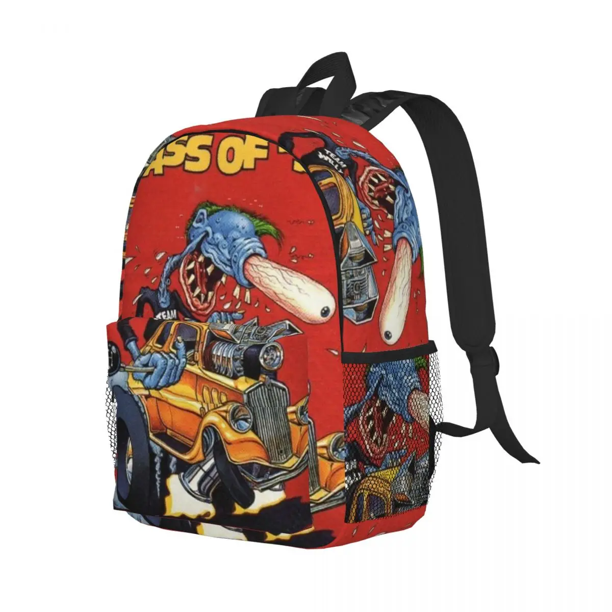 حقيبة ظهر Rat Fink متعددة الطباعة رائجة البيع Daypack سعة كبيرة للأولاد والبنات حقيبة كتب حقائب كتف للرجال والنساء حقيبة مدرسية للأطفال #6