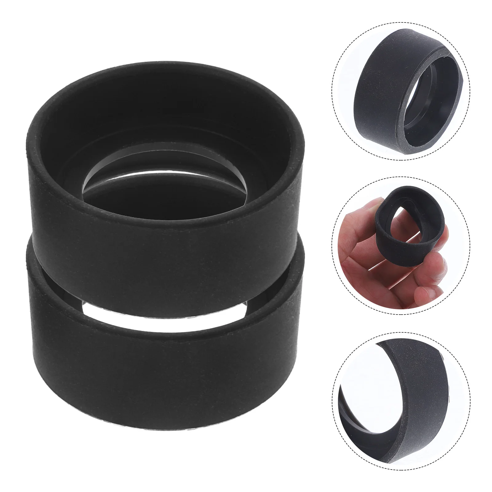 2Pcs Foldable Microscope Rubber Eyepiece Covers Eye Guards Protective Shields for Clear Vision and Lens Protection Microscope