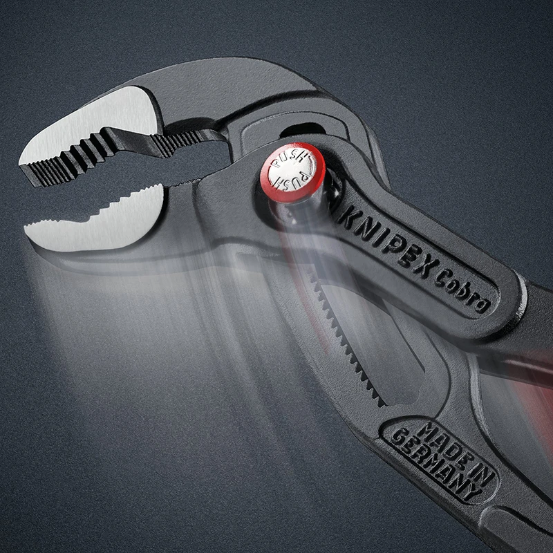 Imagem -05 - Alicates para Bomba de Água Knipex Cobra Quick Grupo Auto-lock sem Deslizamento Cromo Vanádio Aço Elétrico Ajustável 87 21 250 10