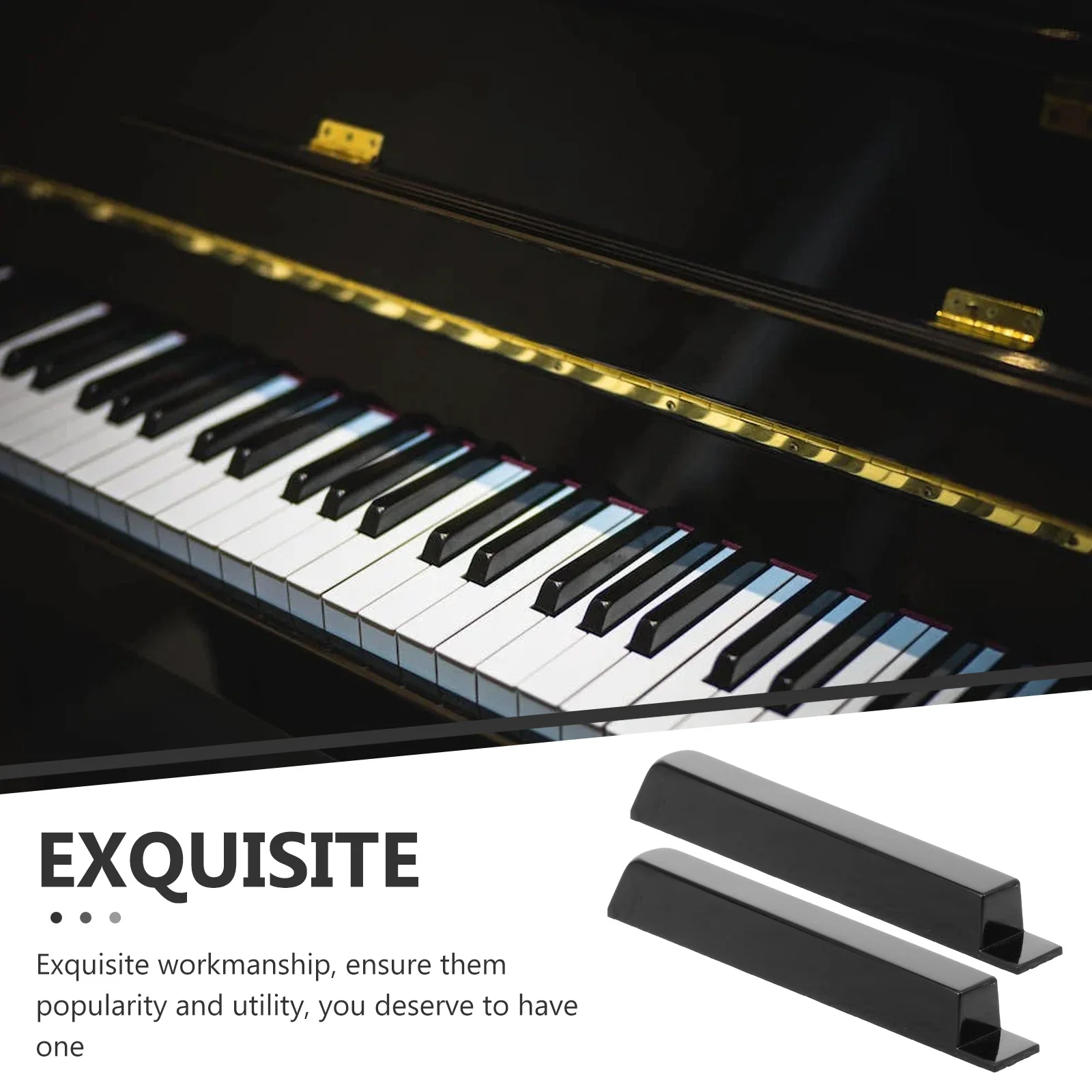 

Music Piano Black Key Accessories Keyboard Musical Instrument Plastic Grand Cover