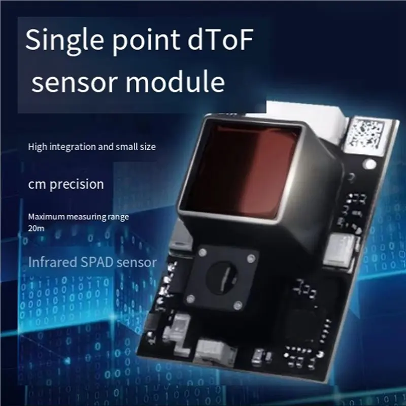 T21C 6Pcs 20M High Integrated Dtof Laser Ranging Module With Infrared Centimeter Precision Industrial Lidar Module