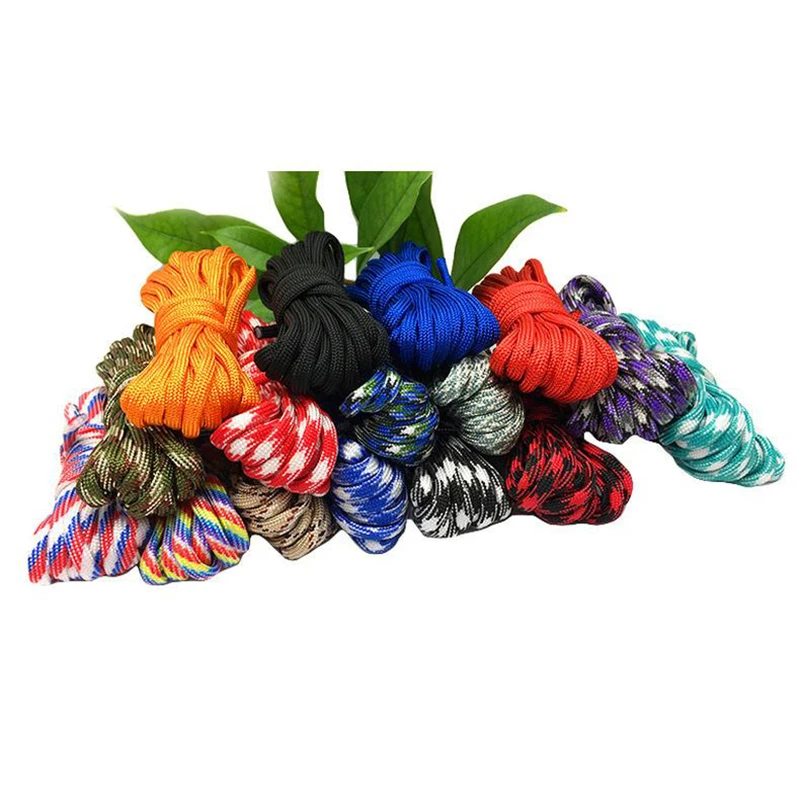 10Meters 550 7 Cores Cord Dia.4mm For Outdoor Camping Survival Lanyard Parachute Rope Hiking Tent Accessories Bracelet
