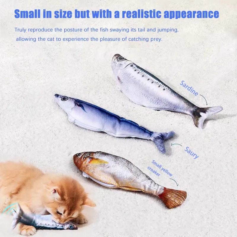 Interactive Cat Toys For Indoor Smart Automatic Cat Toys Fun Electric Interaction Fish For All Breeds Boredom Exercise Solution