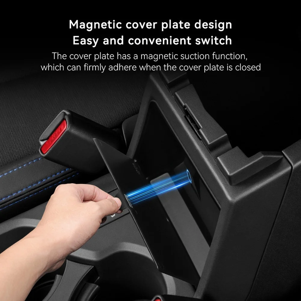 

Vehicle Center Console Hidden Storage Box for 2025 For FORESTER with Magnetic Cover and Waterproof ABS Plastic