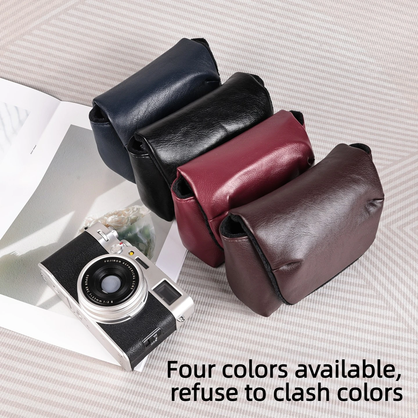 Camera Bag Suitable For Fujifilm EVO X-half X100VI Canon V1 Ricoh GR2 GR3X GR4 Sony ZV1 RX100 M6 M7 Vintage Camera Bag