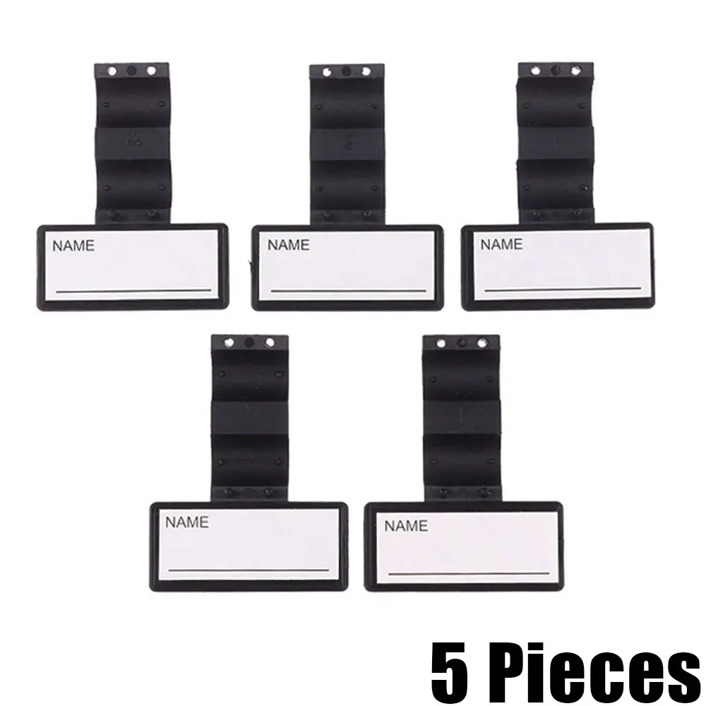 5pcs Name Tag Stethoscope Identification Tags Id Holder Clip Badge label Tube Nametags Plate Badges