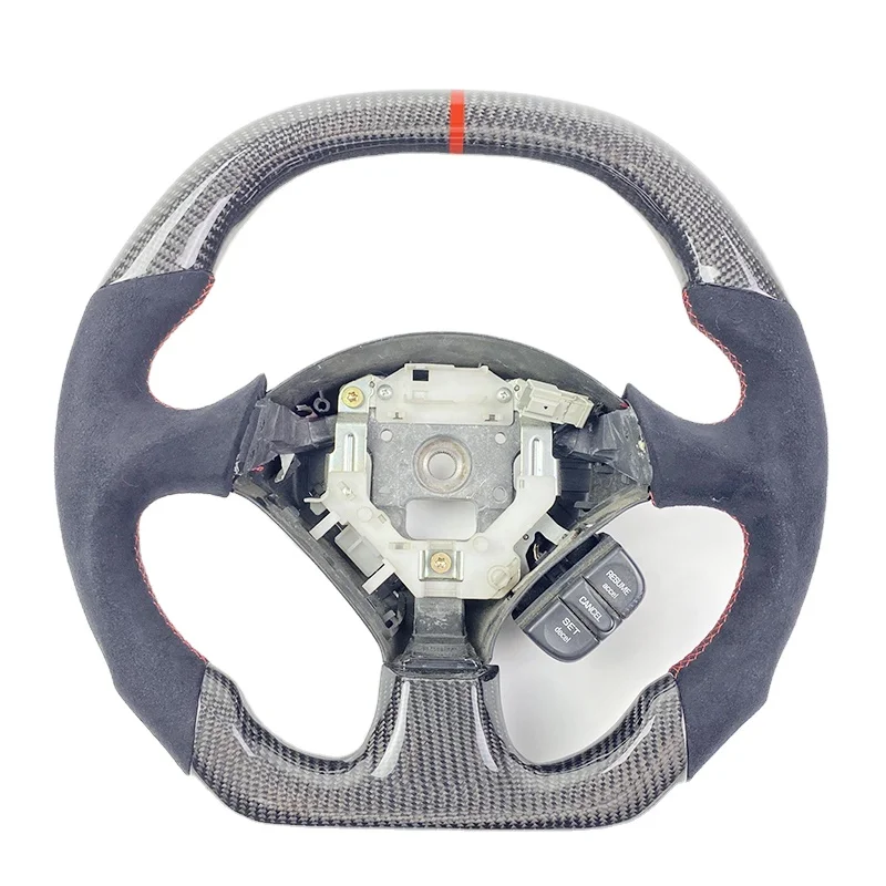 

Auto Parts Carbon Fiber for Honda S2000 Acura RSX Steering Wheel with Perforated Leather Without airbags