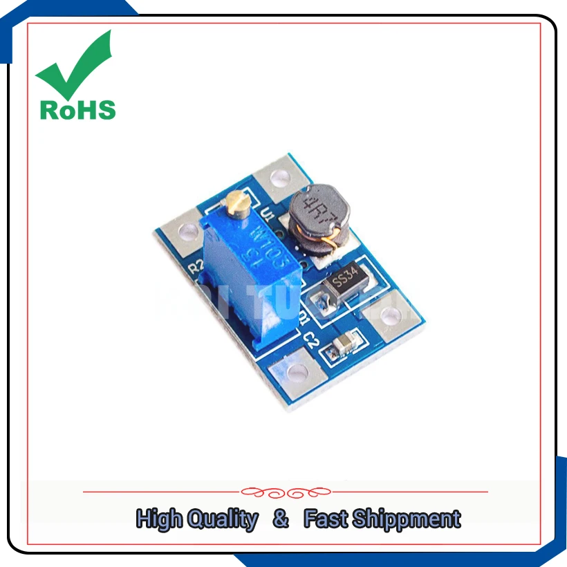 High Current 2A SX1308 DC-DC Booster Adjustable step up power supply Module converter Boost board module