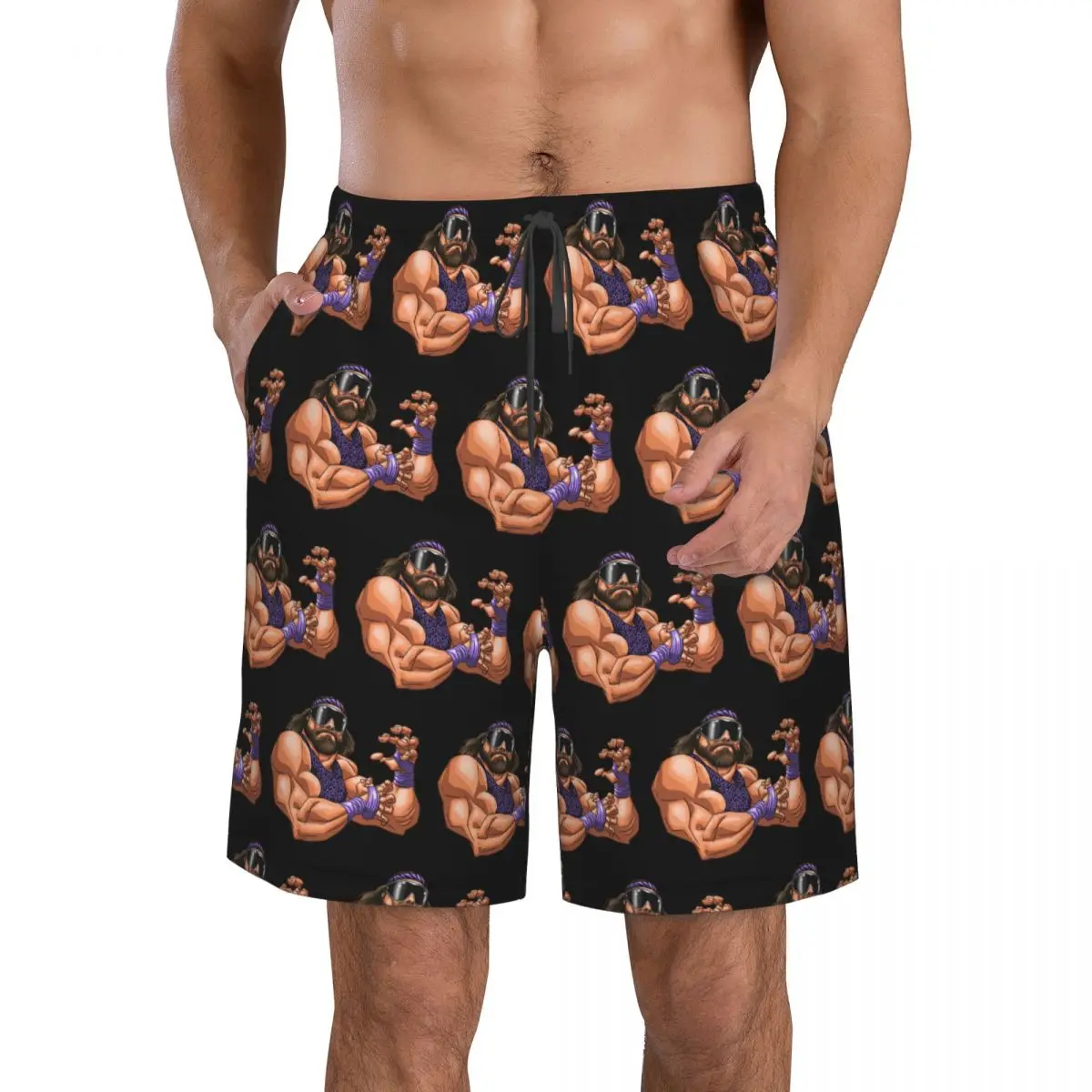 

Macho Man Randy Savage Supernova Trunks Beach Board Shorts Casual Quick Dry Swimming Summer Men Pants