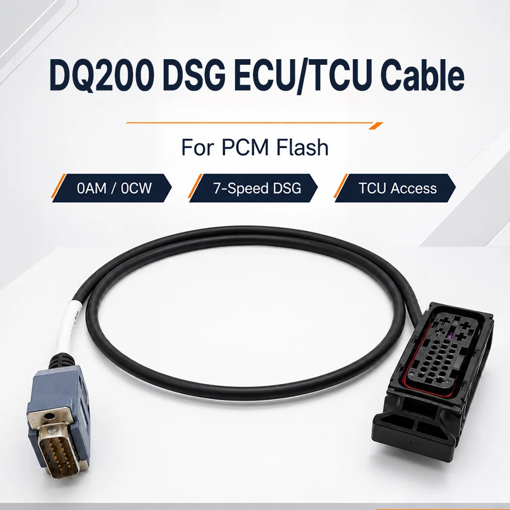 PCM Flash DQ200 DSG TCU Cable For VW Audi Skoda Seat 0AM 0CW 7-Speed Gearbox OBD2 Programming Tuning Tool