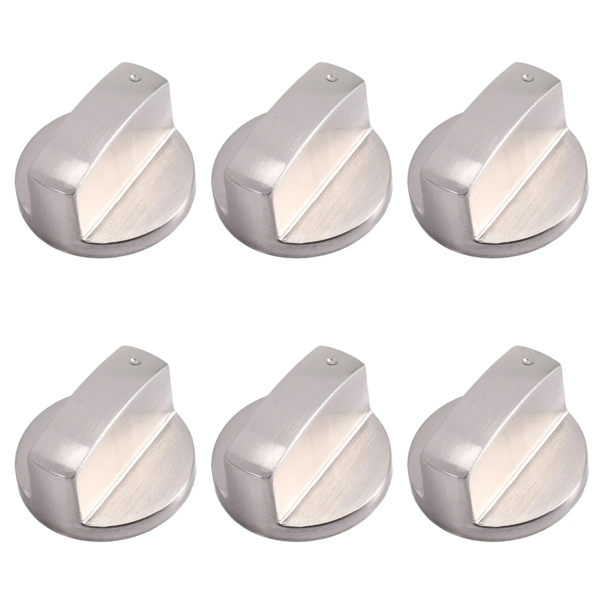 6Pcs Cooker Knobs,6mm Gas Stove Knobs Stove Replacement Metal Knobs Accessories for Kitchen Gas Oven Knobs