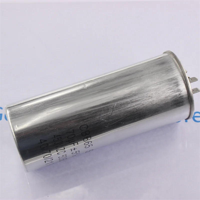 CBB65 Wechselstrommotorkondensator, Klimaanlage, Kompressor, Startkondensator, 450 VAC, 20 uF, 25 uF, 30 uF, 35 uF, 40 uF, 45 uF, 50 uF, 60 uF, 70 uF, 5 % – Detail 2