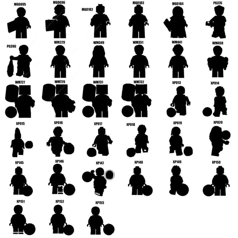 Cartoon movie TV Anime models Action Figures MG0095 WM351 XP017 PG376 XP152 Bricks Toys 101