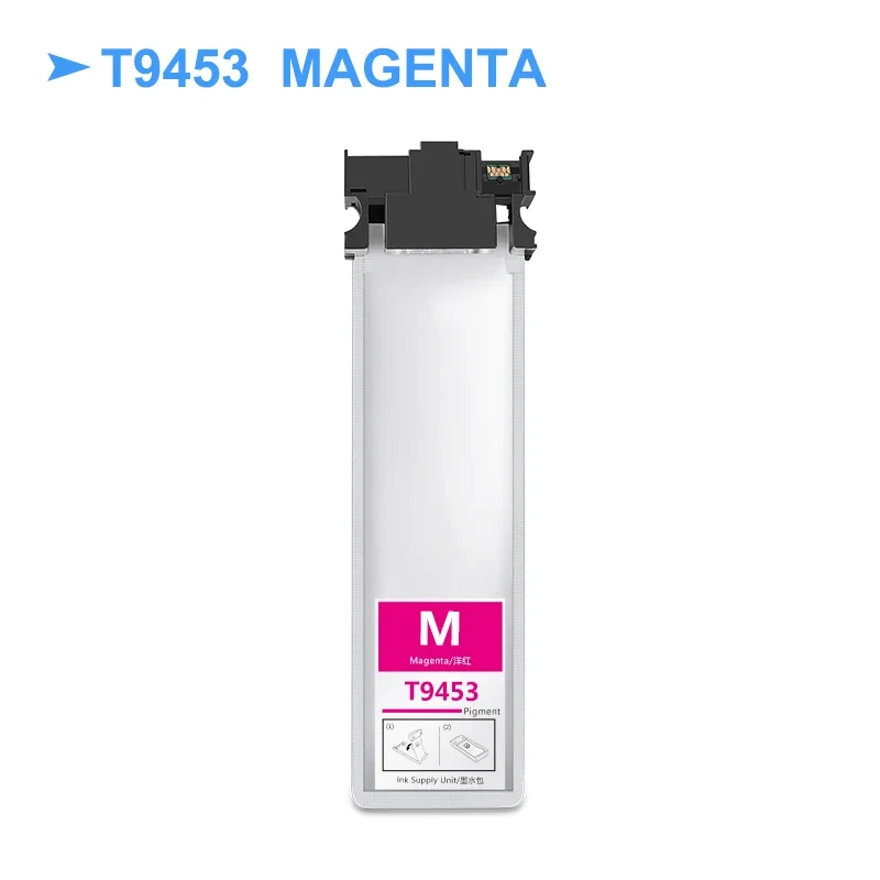 T9451 T9452 T9453 T9454 Pigment Ink Bag For Epson WorkForce Pro WF-C5290 C5790 C5210 C5710 Printer(European version)