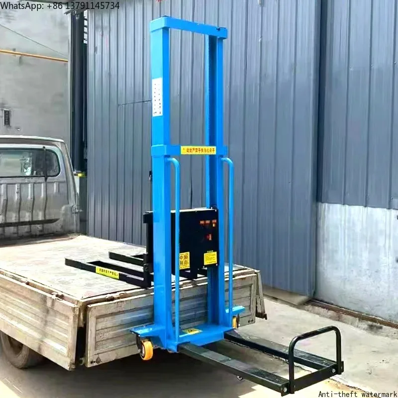 Hot Selling Product in 2026-Remote Control Electric Pallet Stacker, 1 Ton Load Capacity, Truck-Mounted Forklift,Forklift Stacker