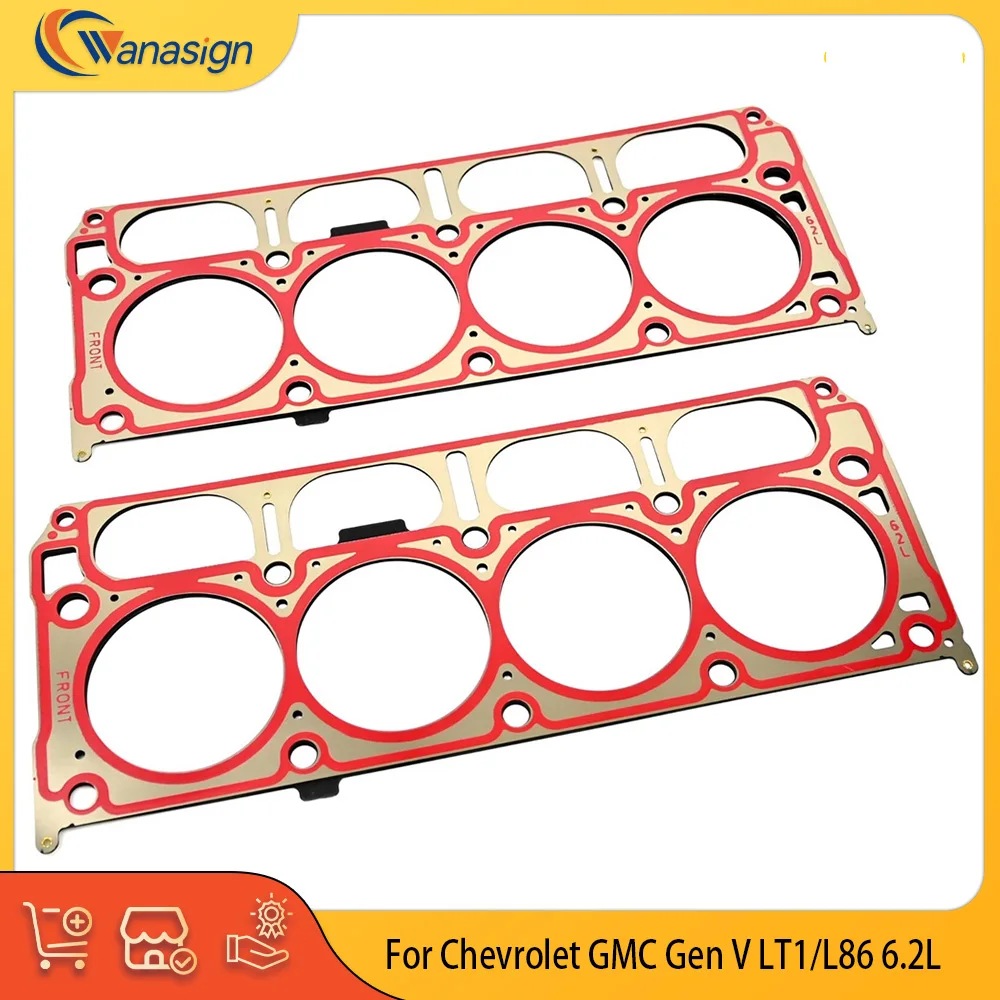 Engine Parts Cylinder Head Gasket Set Fit 6.2 L V8 Gas For Chevrolet GMC Gen V LT1/L86 6.2L 2Pcs 12688943