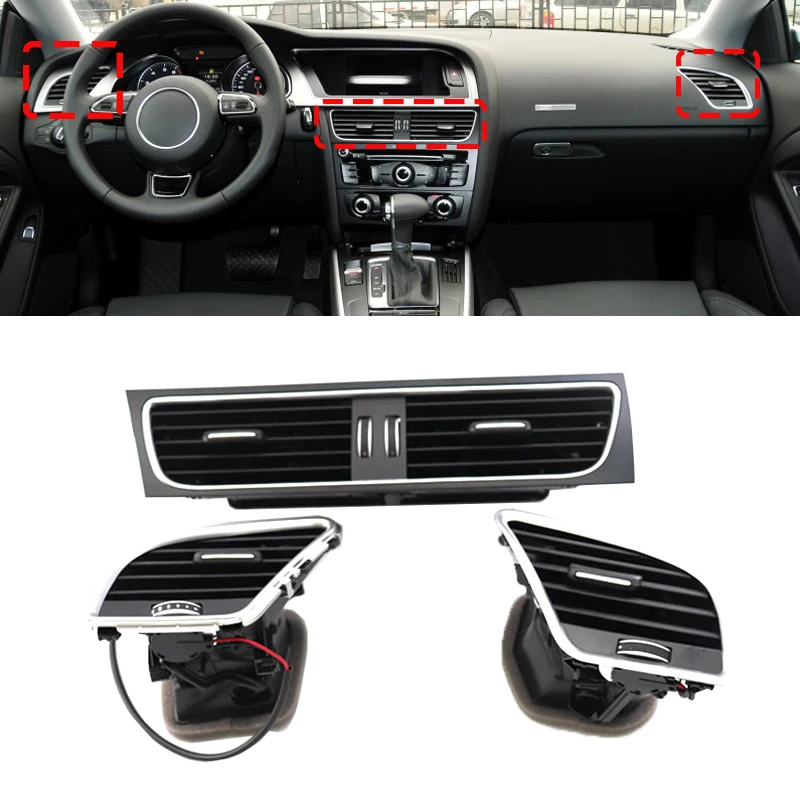 

For Audi A4 B8 2009-2016 A5 Air Conditioner Air Outlet Air Conditioning Outlet Vent 8KD 820 901 8KD 820 951 8KD 820 902