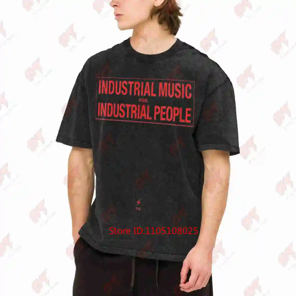 Industrial Music Throbbing Gristle Vintage Washed Tee Pure Cotton T-Shirt