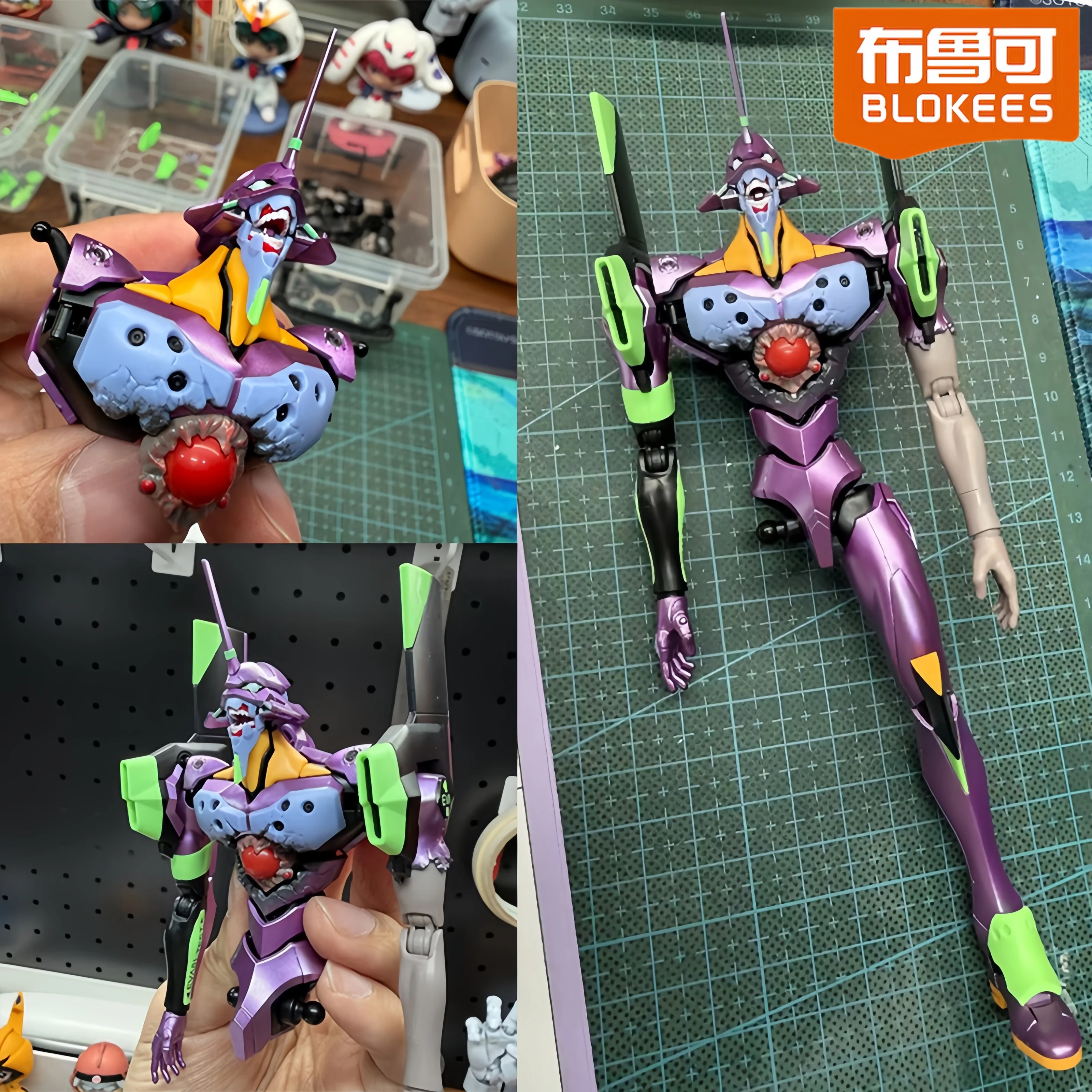 

Blokees Ex Eva Test Type-01 Evangelion Awakening Legend Edition Awakening TV Ver. Коллекционные фигурки-модели рук Unit 8 α Unit 1