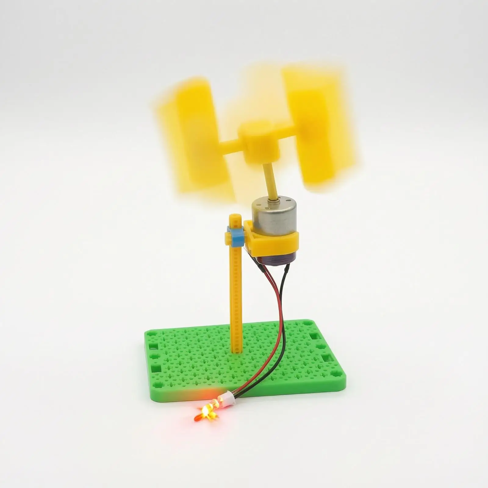 Vertical Shaft Wind Generator Kit Small DIY Educational Power Turbine Project for Classroom and Hobby Use