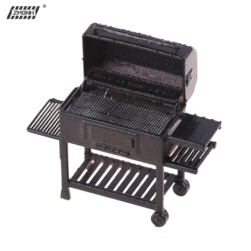 

[H]Hot Sale 1/20 Scale Cute Mini Furniture BBQ Grill Miniature Ornaments Doll House Gadget Kitchen Food For Dollhouse Kids Toys
